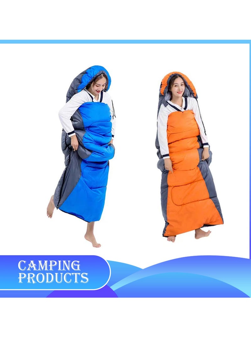 Manful Hooded Envelope Sleeping Bag for Outdoor Camping  - Image 2