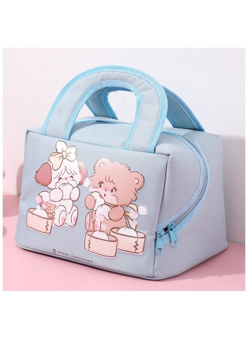 general Cute Cartoon Lunchbox Bag Large Capacity Insulated Tote Bag Lunch Bag Student Lunch Bag Portable Freshness