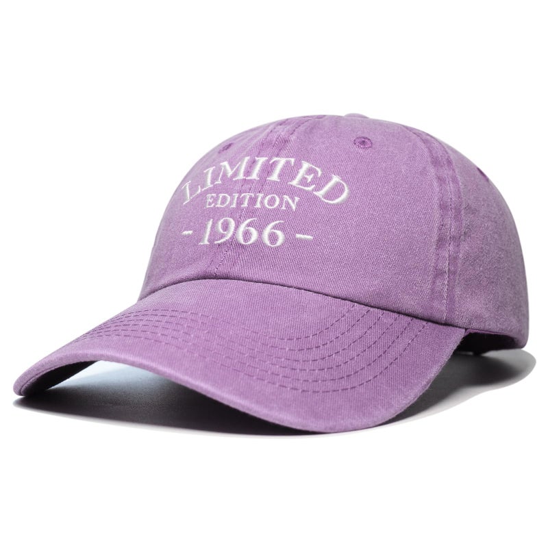 LAMCEPLU 60th Birthday Gifts for Women, Happy 60th Birthday Decorations Women Men, 60 Year Old Woman Gift Ideas, Vintage 1966 Baseball Caps Adjustable, Washed Cotton Hats for Mom Grandma Wife Sister Friends - Image 3