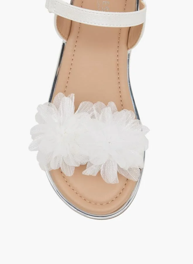 سيليست Girls Hook & Loop Flat Sandals