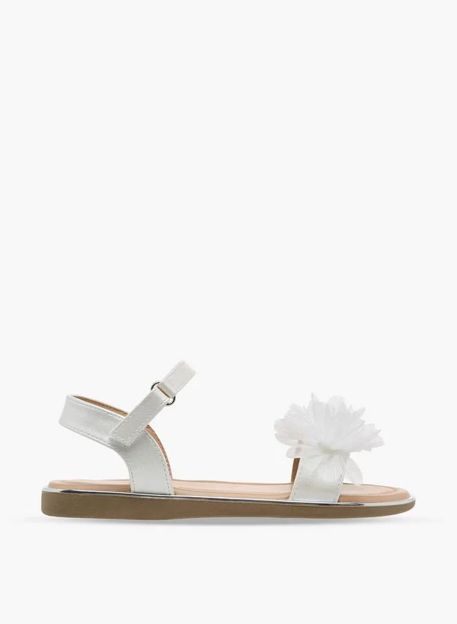 Celeste Girls Hook & Loop Flat Sandals