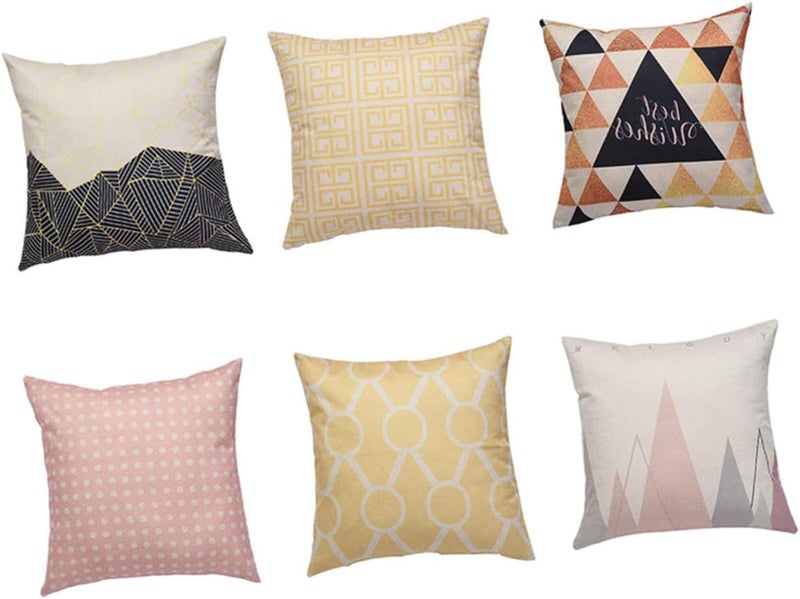 klarako Sofa Seat Cover Linen Pillowcase Decorative Pattern Cushion for M Simple - Image 2