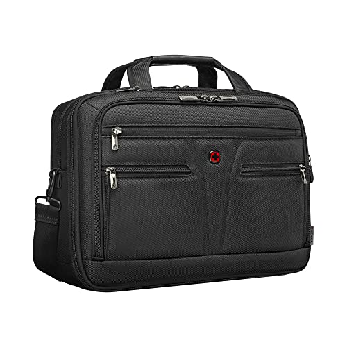 WENGER, Bc Star Expandable, 14-16 Inch Laptop Briefcase, 18 Liters Black Swiss Designed-Blend Of Style And Function, 612268 - Unisex - Image 2