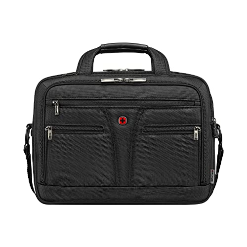 WENGER, Bc Star Expandable, 14-16 Inch Laptop Briefcase, 18 Liters Black Swiss Designed-Blend Of Style And Function, 612268 - Unisex - Image 1