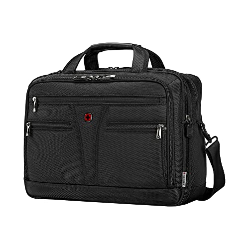 WENGER, Bc Star Expandable, 14-16 Inch Laptop Briefcase, 18 Liters Black Swiss Designed-Blend Of Style And Function, 612268 - Unisex - Image 3