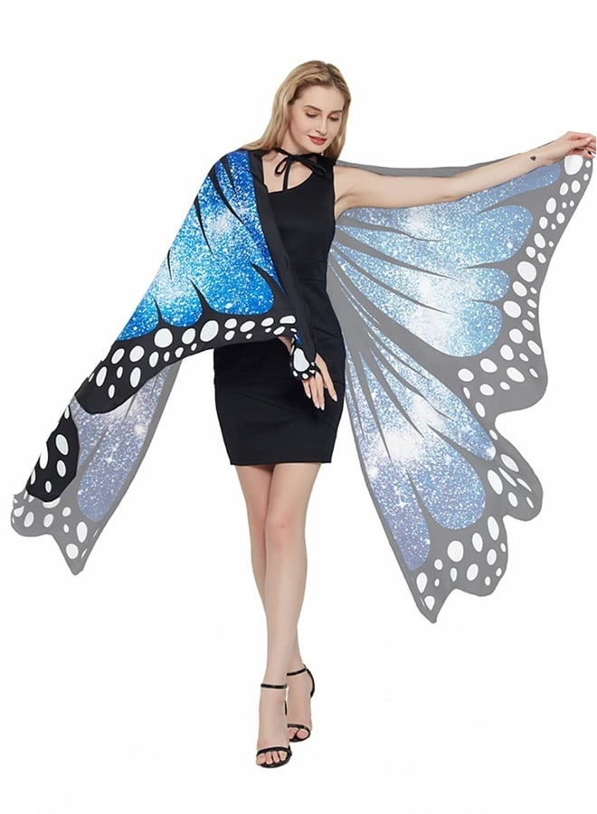 Women Butterfly Wings Shawl Fairy Girls Cape Dress Up Costume Accessory - Image 5