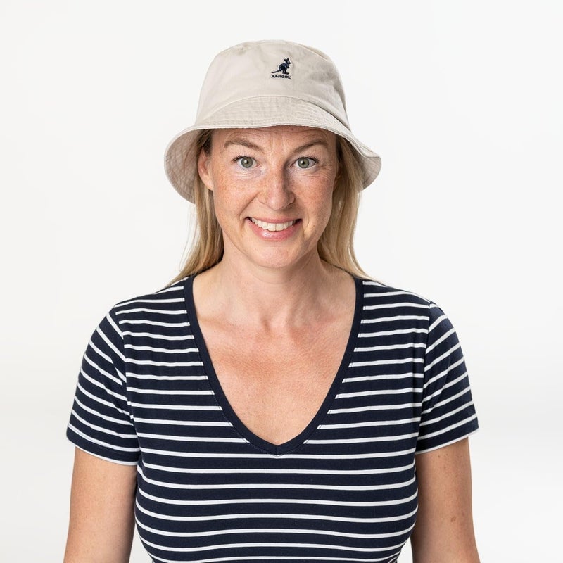 Kangol Washed Bucket Hat - Khaki/XL Khaki, X-Large - Image 2