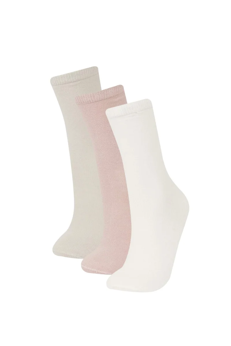 ديفاكتو Woman 3 Piece Cotton Long Socks
