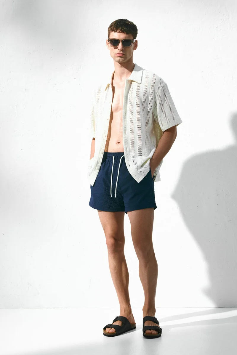 H&M Seersucker swim shorts