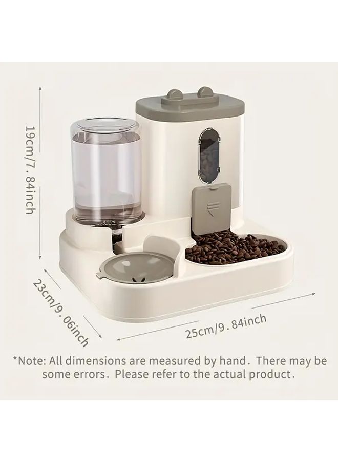 Yellow 2 In 1 Dog Water Dispenser With Gravity Fed Hygienic Fountain - Image 2
