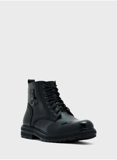 Robert Wood Ankle Lace Ups Biker Boots  - Image 2