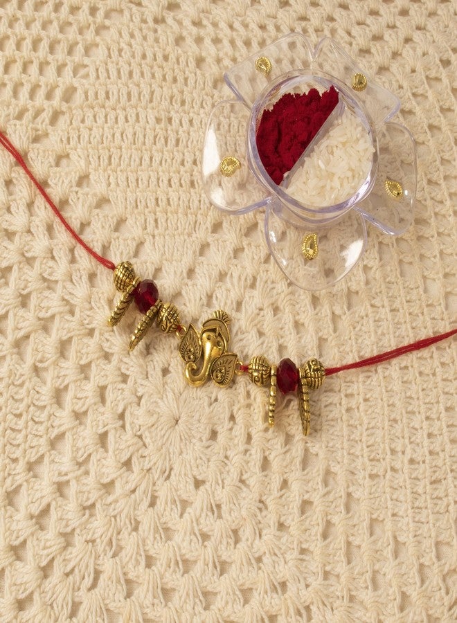 OAFISH Handicraft Storerom presents Traditional Designer Rakhi for Brother on Raksha Bandhan gifting - Image 2