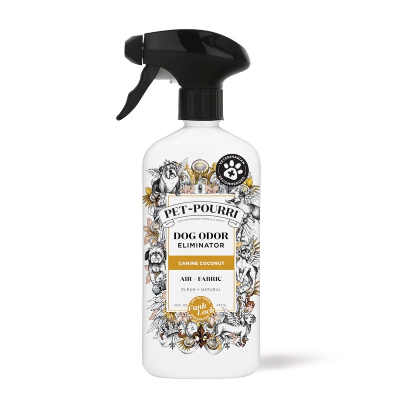 Poo-Pourri Pet-Pourri Pet Odor Air + Fabric Odor Eliminator Spray, Canine Coconut, 16 Fl Oz - Image 1