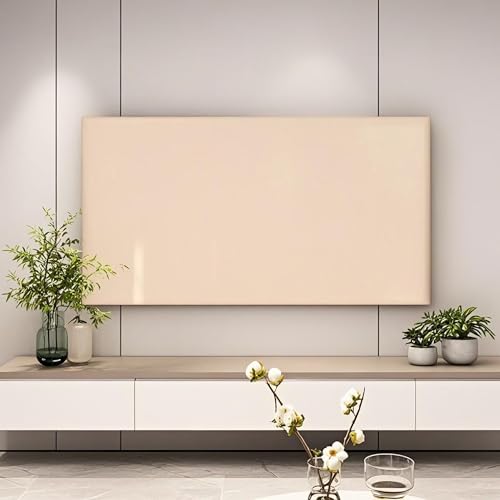 Jonscart Indoor Elastic TV Screen Dust Proof Cover Protection Monitor Slipcover for 32-85inch TV Strechable Fabric Easy to use (Beige,75 inches) - Image 2