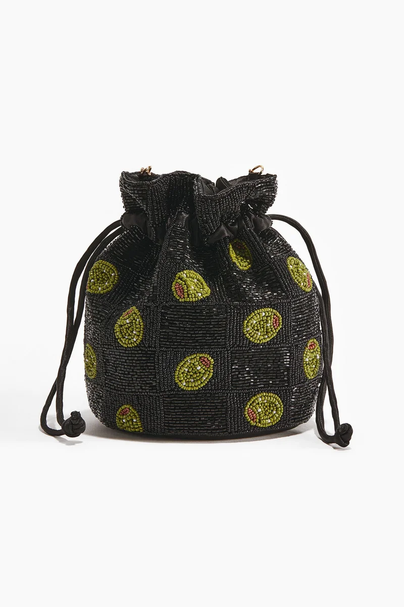 اتش اند ام حقيبة باكيت مزخرفة