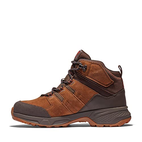 Timberland PRO Men's Switchback LT 6 Inch Steel Safety Toe Industrial Hiker Work Boot, Brown/Gum-2024 NEW, 8W - Image 2
