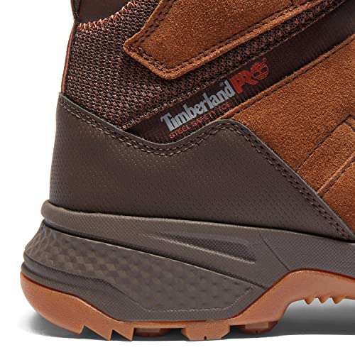 Timberland PRO Men's Switchback LT 6 Inch Steel Safety Toe Industrial Hiker Work Boot, Brown/Gum-2024 NEW, 8W - Image 3