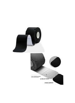 Relax Smart 4 Rolls Waterproof Breathable Kinesiology Tape, Athletic Elastic Kneepad Muscle Pain Relief Knee Taping for Gym Fitness Running Tennis Swimming Football  - Image 3
