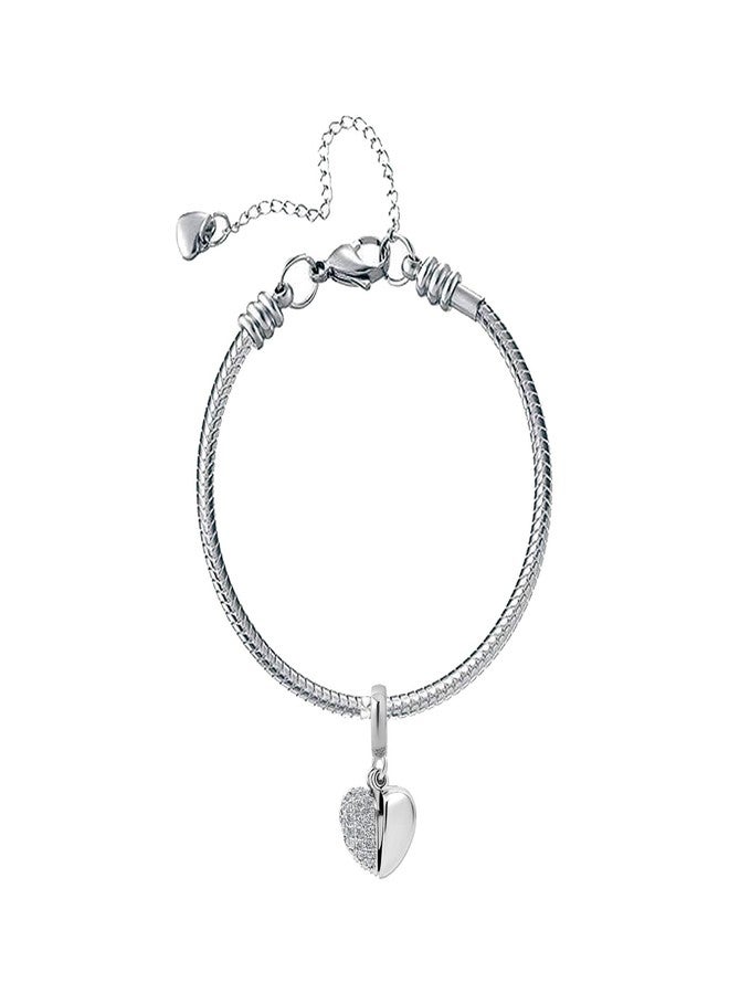 KunBead Sister I Love You Heart Crystal April Birthstone Dangle Charms for Bracelets - Image 5