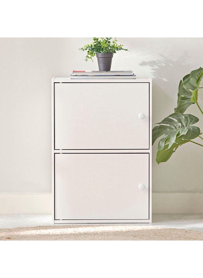 Home Box - Vanilla Junior 2-Door Storage Unit 29.8 x 60 x 41 cm - Image 1