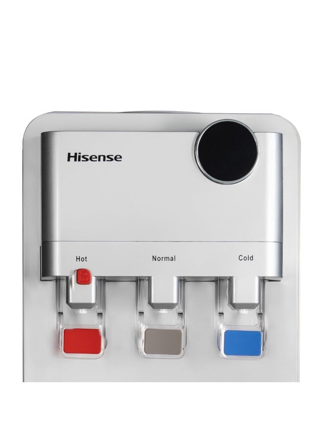 Hisense Freestanding Top Load Water Dispenser with 3 Taps, Hot, Cold and Ambient Water, Stainless Steel Tank and 12L Cabinet Storage H96WDTS3S2 Silver H96WDTS3S2 silver - Image 3