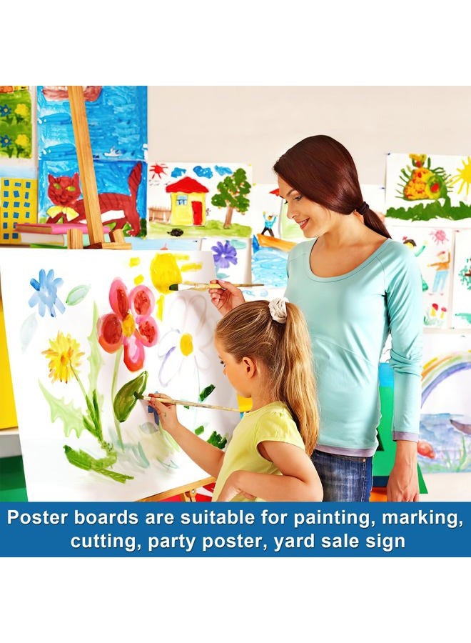 rookea 10 Pcs White Poster Board Paper 14x18, ROOKEA Blank Graphic Display Vision Boards Bulk for School Arts Classroom Crafts Projects Presentations Drawing Scrapbooking - Image 4