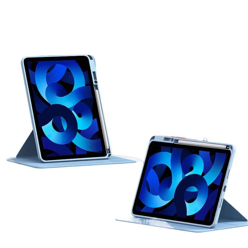 DGG حافظة آيباد دوارة متوافقة مع iPad 10.2 باللون بنفسجي باللون البنفسجي - Image 2