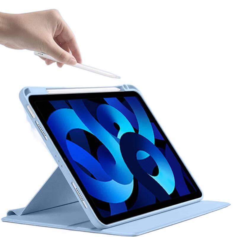 DGG حافظة آيباد دوارة متوافقة مع iPad 10.2 باللون بنفسجي باللون البنفسجي - Image 4