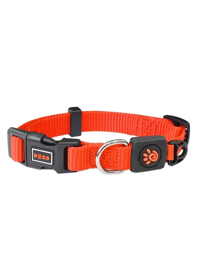 Signature O-High Quality Ring Pets Collar For Cats And Dogs Orange