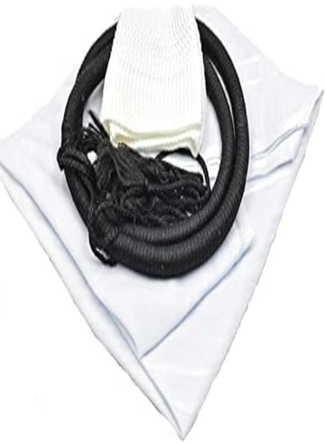 طقم شماغ وعقال عربي تقليدي للرجال، طقم غطاء رأس للثوب أو الكندورة، طقم من 3 قطع