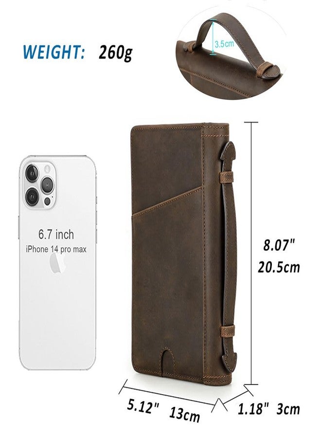 كونتاكتس حافظة جوازات سفر من الجلد الطبيعي الفاخر من كونتاكتس، تتسع لأربعة جوازات سفر، مزودة بفتحة لبطاقة Airtag، محفظة جوازات سفر عائلية، مزودة بتقنية حجب RFID، منظم جوازات سفر - Image 3