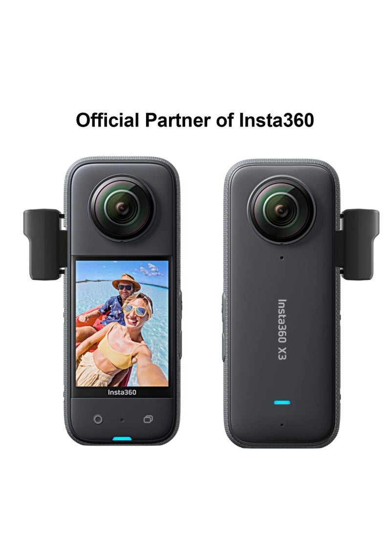 SYOSI Adapter for Insta360 X3 Mic External Microphone Adapter for Insta360 3 Camera Type C and 3.5mm Audio Ports Support Charger and Record for Insta360 Accessories - Image 5