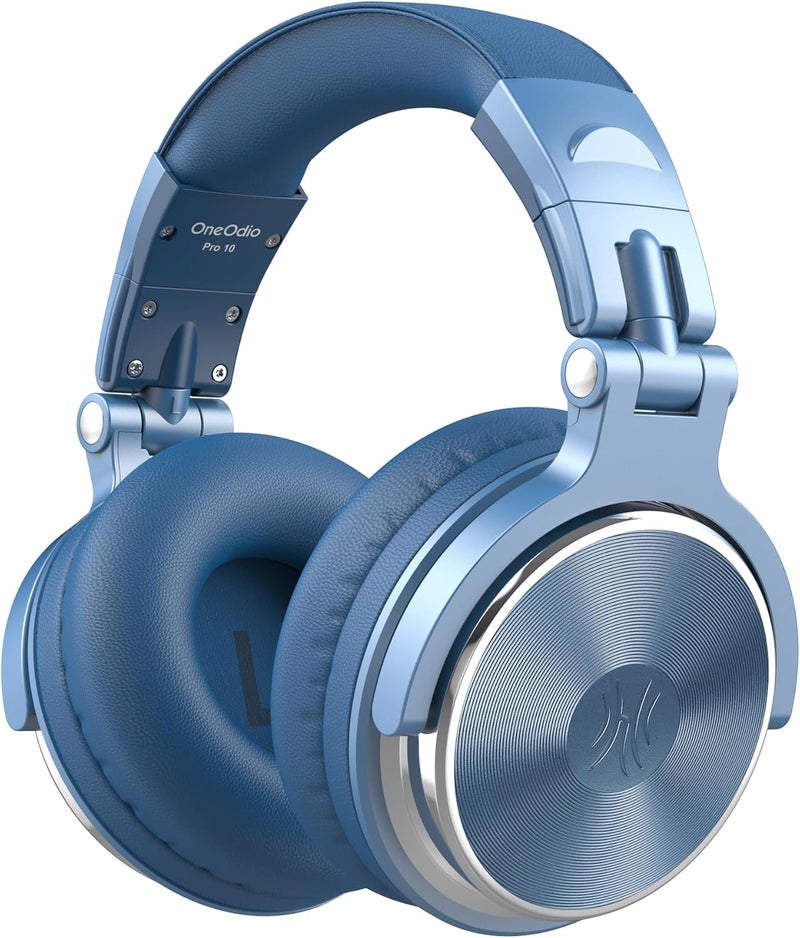 OneOdio Wired Over Ear Headphones Hi-Res Studio Monitor & Mixing DJ Stereo Headsets with 50mm Drivers and 1/4 to 3.5mm Jack for AMP Computer Recording Podcast Keyboard Guitar Laptop - Sky Blue - Image 1