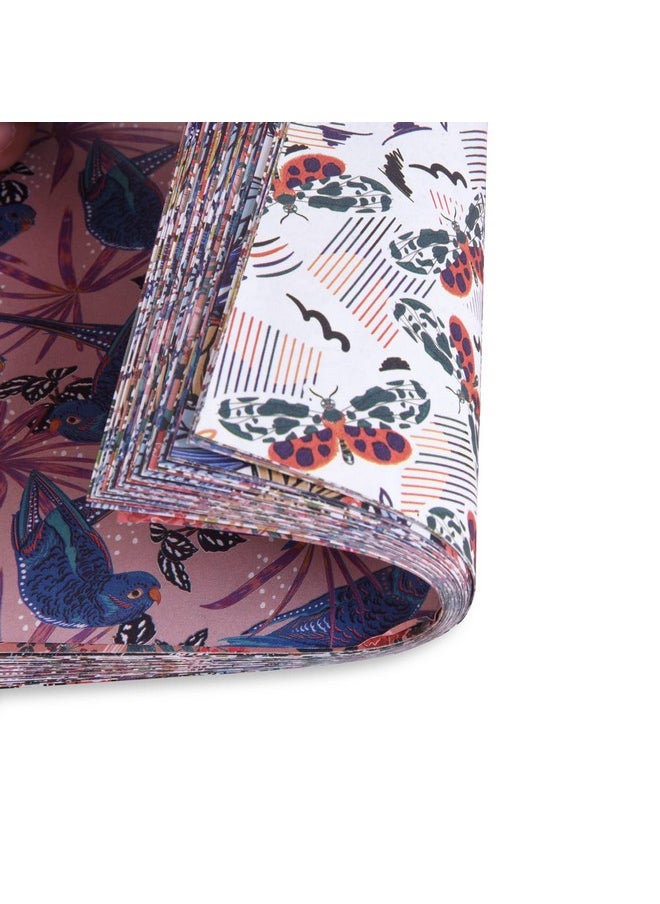 Qianshan Origami Paper Kit 50 Sheets 6 Inch Square Double Sided Color 10 Vivid Colors For Hand Crafts Origami Paper Arts Creativity.Flowers And Birds  - Image 5