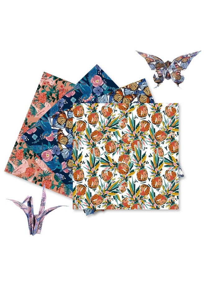 Qianshan Origami Paper Kit 50 Sheets 6 Inch Square Double Sided Color 10 Vivid Colors For Hand Crafts Origami Paper Arts Creativity.Flowers And Birds  - Image 4