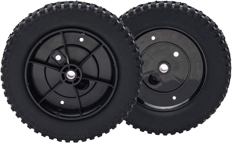 TENGMUJX 2 Pack 9" Lawn Mower Rear Wheels Assembly Fit for Cub Cadet CC94M CC98 SRC621 SR621 Craftsman 247371080 MTD Columbia White Outdoor Troy-Bilt Self Propelled Mower Replace 734-2010 734-2010B 734-2010A - Image 1