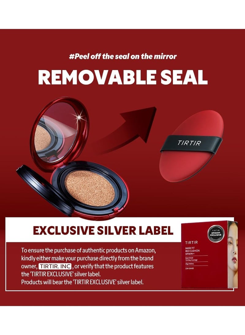 ترتر تيرتير ماسك فيت ريد كوشن رقم 21N آيفوري 0.63 أوقية (18 جرام) – تغطية كاملة - Image 3