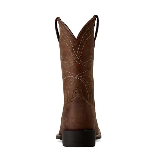 ARIAT Mens Sport Wide Square Toe Western Boot Distressed Brown 12 - Image 4