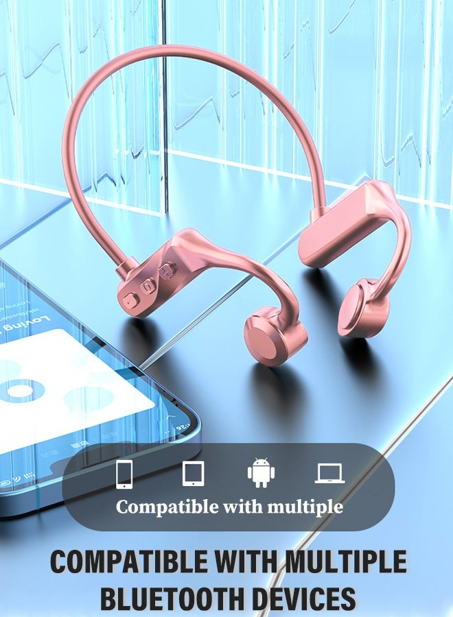 بيوينتي سماعات رأس لاسلكية بتقنية التوصيل العظمي، خفيفة الوزن، مع التحكم الصوتيnnعمر بطارية طويل، قابلة للاقتران مع عدة أجهزةnnمزودة بميكروفون مدمج، مصممة للمقاومة المائية - Image 4