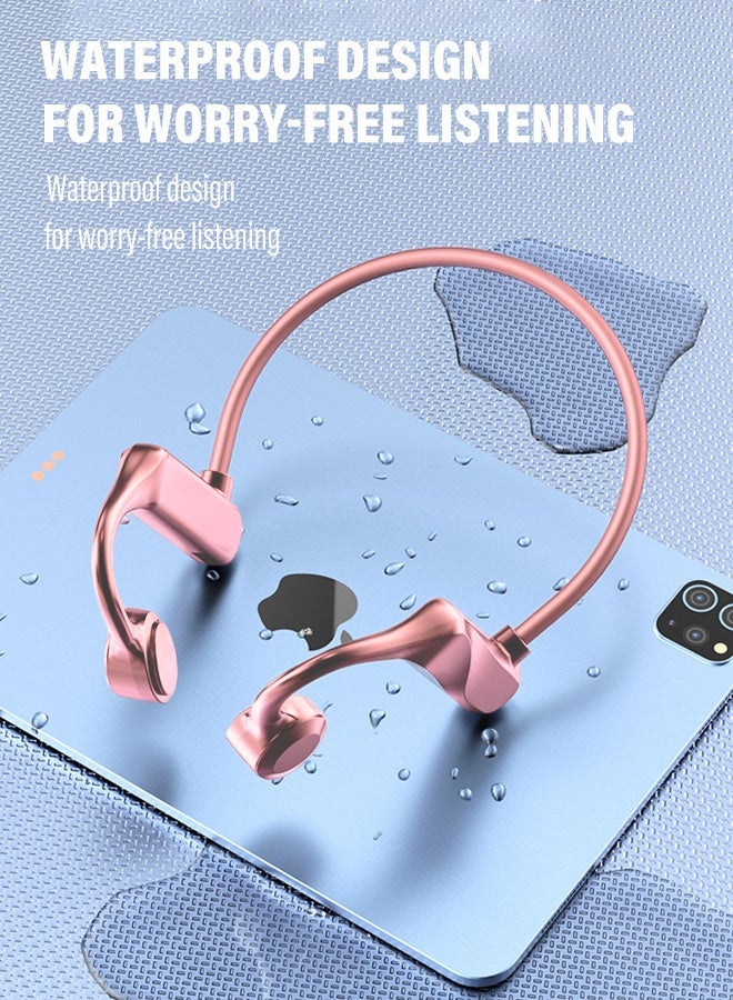 بيوينتي سماعات رأس لاسلكية بتقنية التوصيل العظمي، خفيفة الوزن، مع التحكم الصوتيnnعمر بطارية طويل، قابلة للاقتران مع عدة أجهزةnnمزودة بميكروفون مدمج، مصممة للمقاومة المائية - Image 2