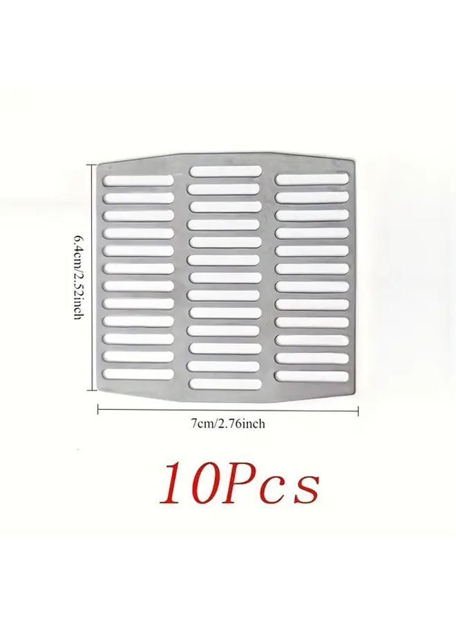 Heavy Duty 304 Stainless Steel Drain Covers 10pcs Stackable Anti Slip For Shower Floor - Image 2
