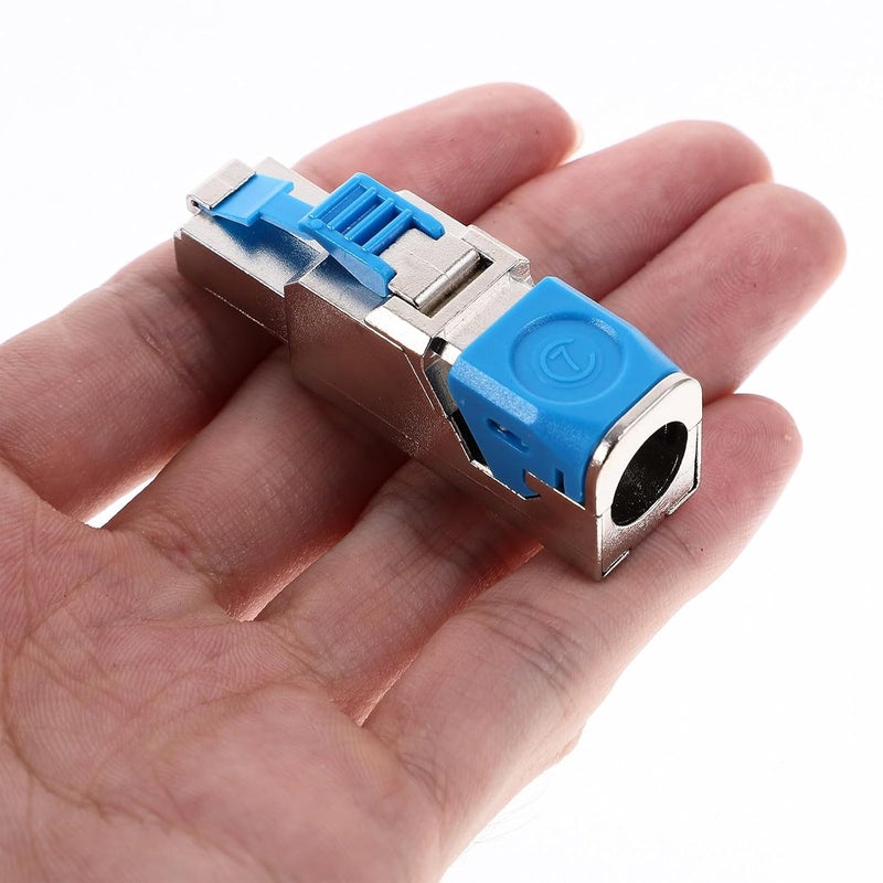 Zerodeko Shielded Rj45 Ethernet Connector Plug Cat8 Pass Through Modular Plug 10gbps Network Cable Crimp Jack for High-Speed Local Area Network and Server Connections - Image 4