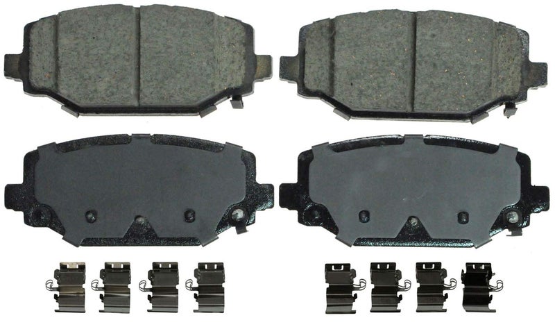 Wagner QS ZD1596 Disc Brake Pad Set, Chamfered Edges for Smooth, Quiet Stops, Fits 2011â€“2020 Dodge Grand Caravan, 2012â€“2016 Chrysler Town & Country - Image 1