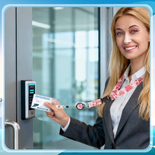 HONSIO 2 Pieces Cruise Lanyard for Ship Cards Detachable Lanyards with Retractable Badge Reel Waterproof ID Badge Holder, 2026 Cruise Essentials Accessories, Seaweed - Image 5