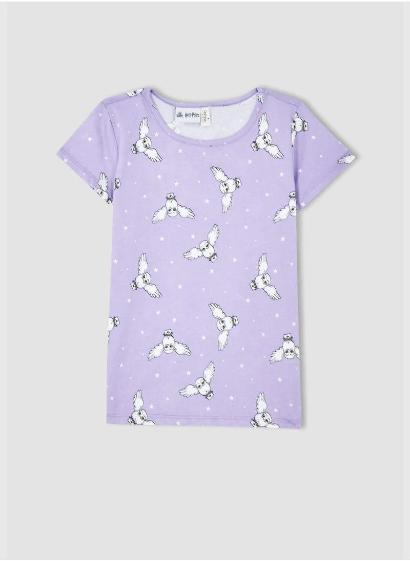 ديفاكتو Regular Fit Short Sleeve Harry Potter Print Pyjama Set