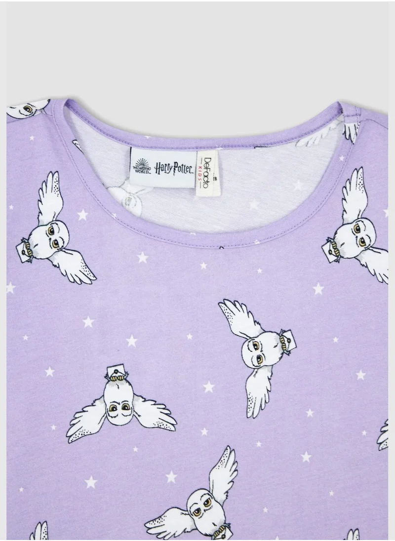 ديفاكتو Regular Fit Short Sleeve Harry Potter Print Pyjama Set