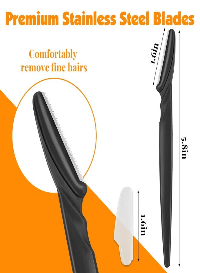 Phyyixs 36 Pcs Dermaplaning Tool and Face Razors for Women, Safe & Easy Peach Fuzz Remover, Eyebrow Razor with Protective Covers for Men & Women, Beauty & Personal Care, Stocking Stuffers (Black) - Image 2