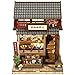 Fsolis Book Nook Kit DIY Miniature House Kit for Adults Mini House Tiny 3D Puzzles for Bookshelf Diorama Decor Gifts for Women Teenagers Puzzle Lovers Japanese Fan Shop - Image 2