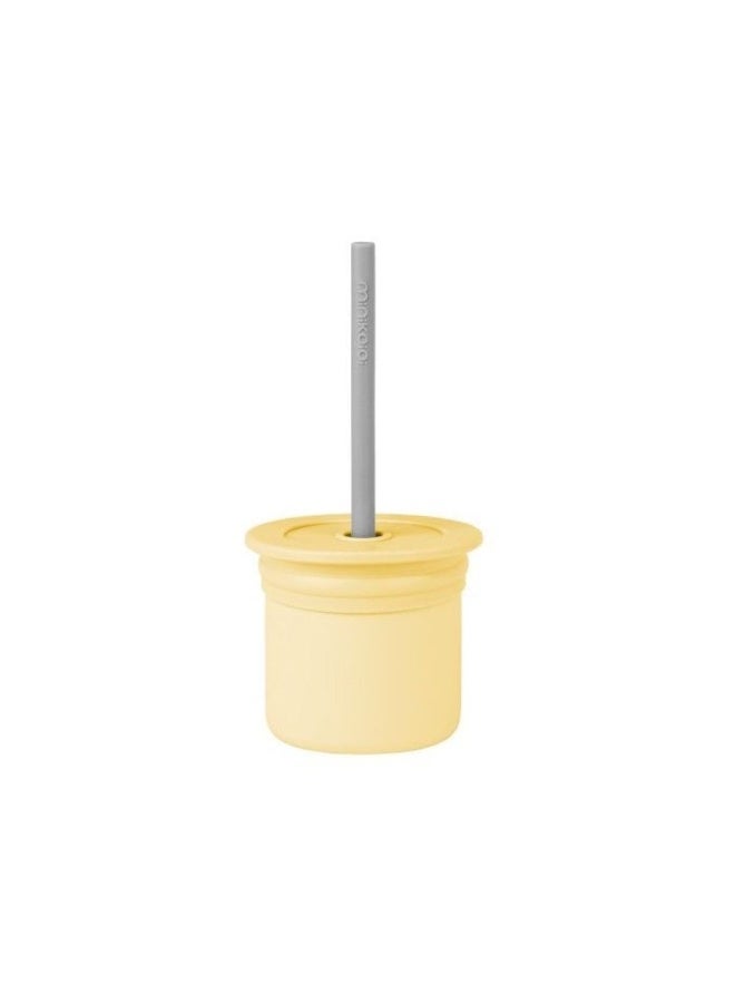 Minikoioi Sip Snack Silicone Mellow Yellow - Image 1