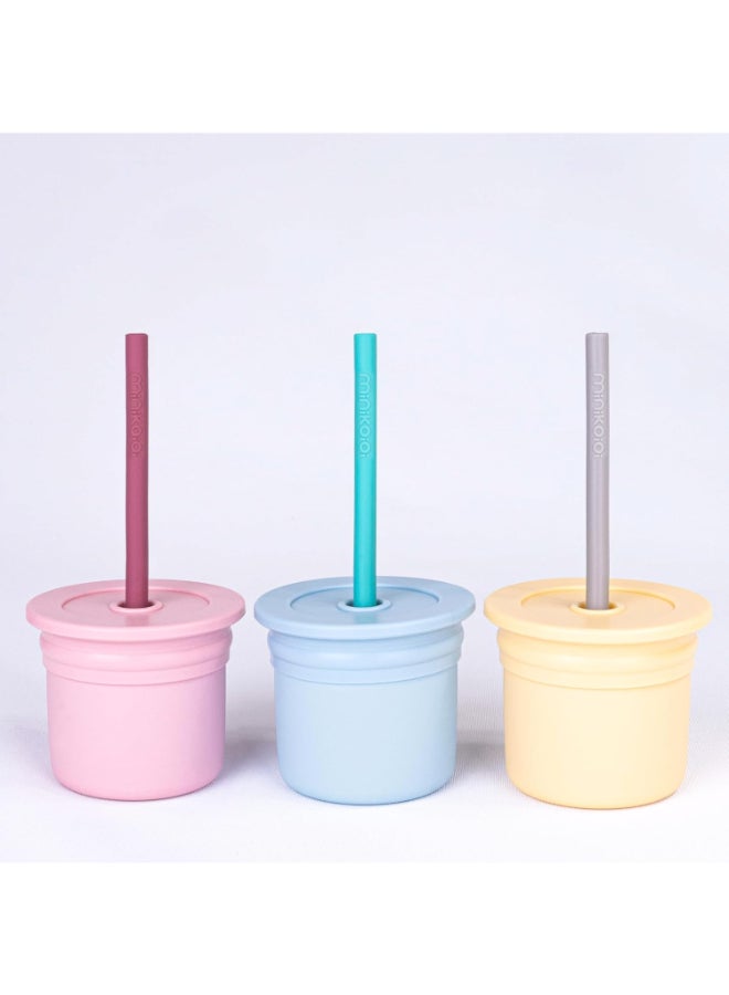 Minikoioi Sip Snack Silicone Mellow Yellow - Image 5